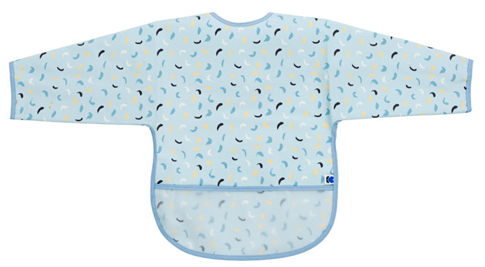 Babete com mangas compridas Kikka Boo Arty Azul Pattern