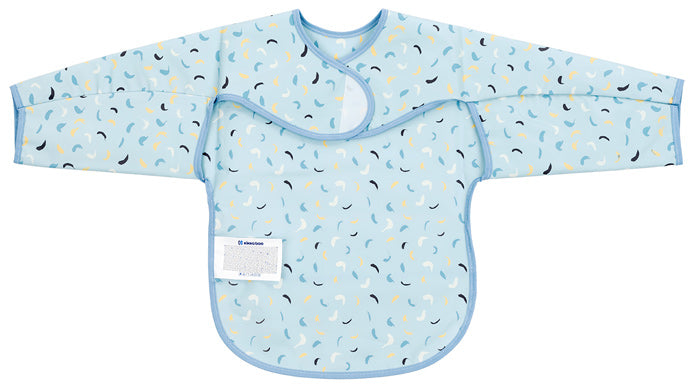 Babete com mangas compridas Kikka Boo Arty Azul Pattern