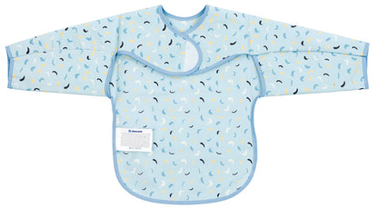 Babete com mangas compridas Kikka Boo Arty Azul Pattern