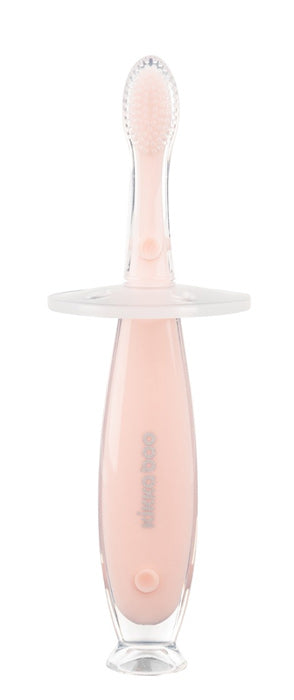 Escova de dentes em silicone com ventosa Kikka Boo Softy Rosa