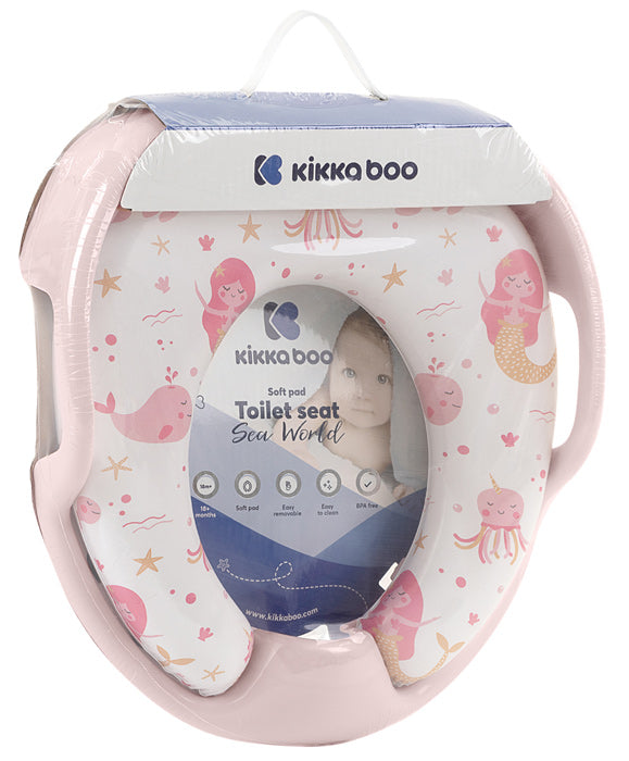 Assento redutor macio Kikka Boo Sea World Rosa