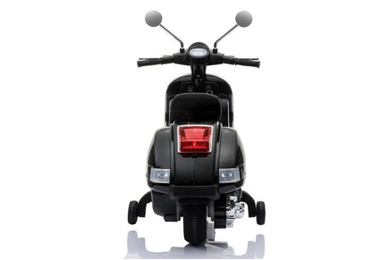 Scooter elétrica infantil Vespa preta