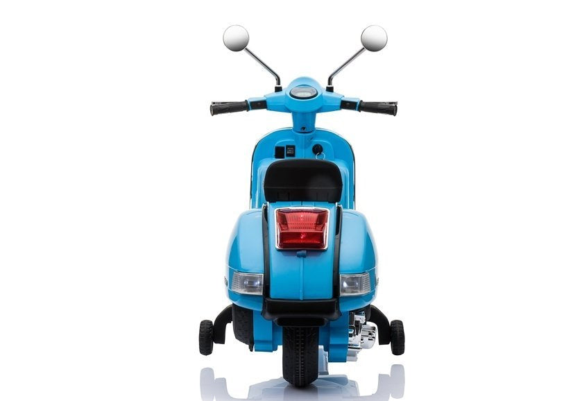 Scooter elétrica infantil Vespa azul