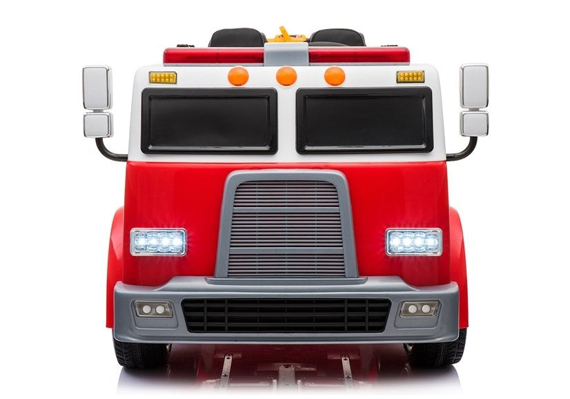 Camião de bombeiros vermelho elétrico infantil