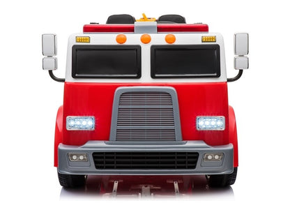 Camião de bombeiros vermelho elétrico infantil
