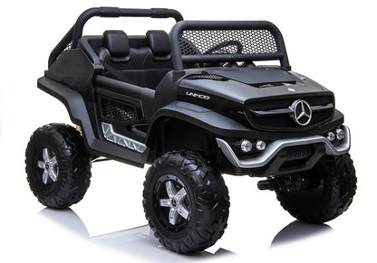 Carro elétrico infantil Mercedes Unimog preto