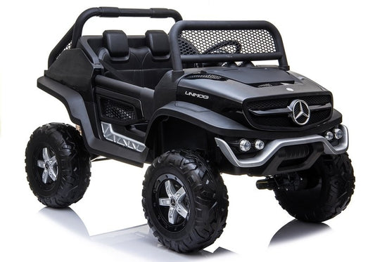 Carro elétrico infantil Mercedes Unimog preto