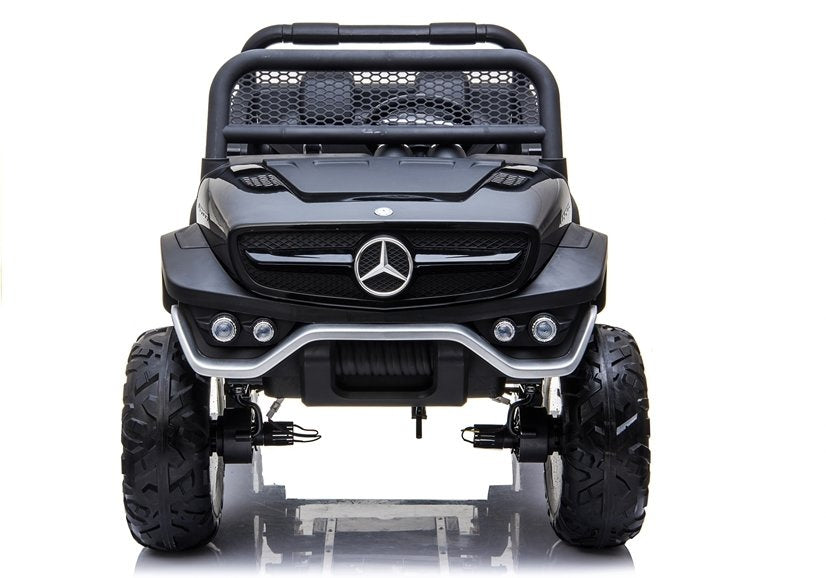 Carro elétrico infantil Mercedes Unimog preto