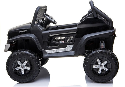 Carro elétrico infantil Mercedes Unimog preto