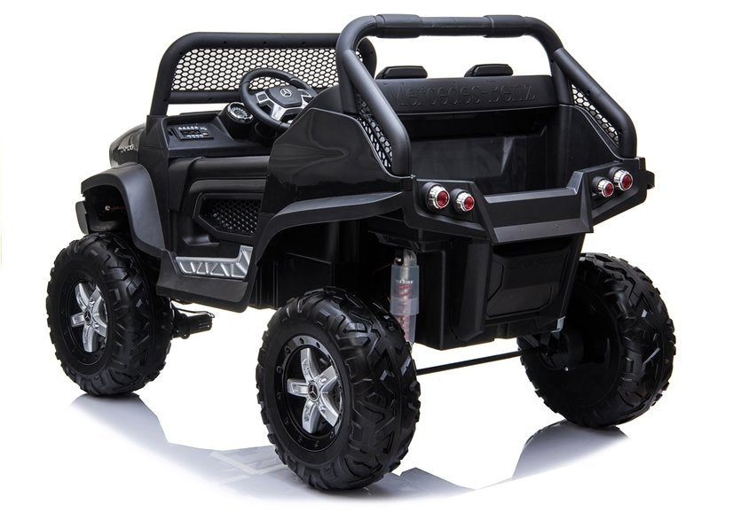 Carro elétrico infantil Mercedes Unimog preto