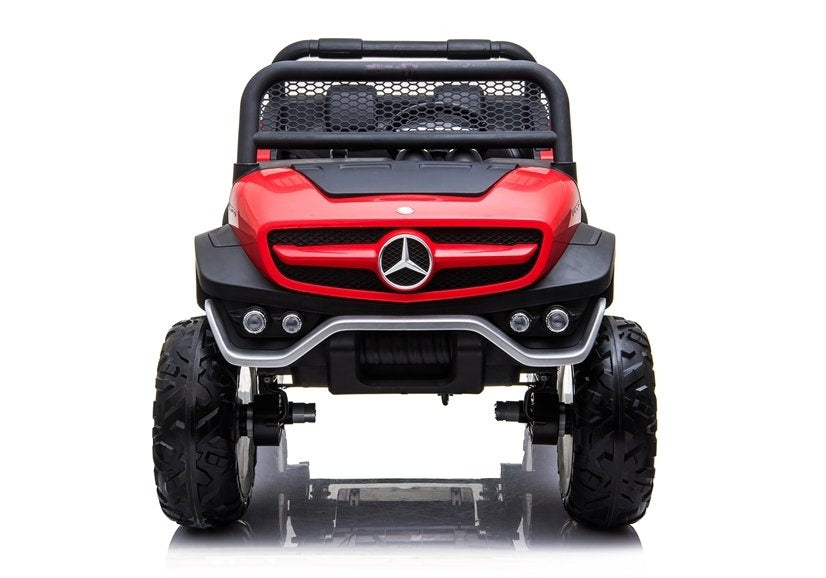 Carro elétrico infantil Mercedes Unimog vermelho