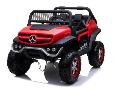 Carro elétrico infantil Mercedes Unimog vermelho