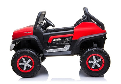 Carro elétrico infantil Mercedes Unimog vermelho