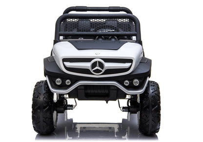 Carro elétrico infantil Mercedes Unimog branco