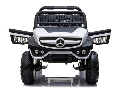 Carro elétrico infantil Mercedes Unimog branco