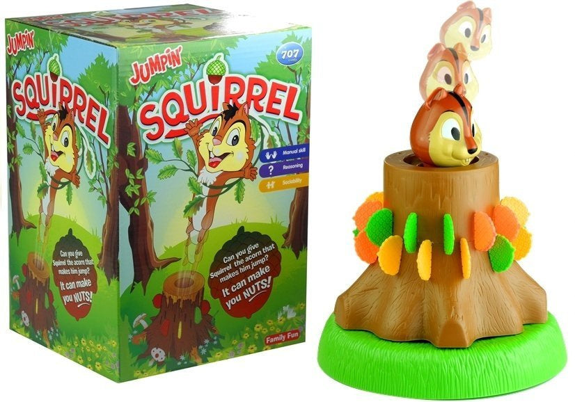 Jogo esquilo saltitante familiar