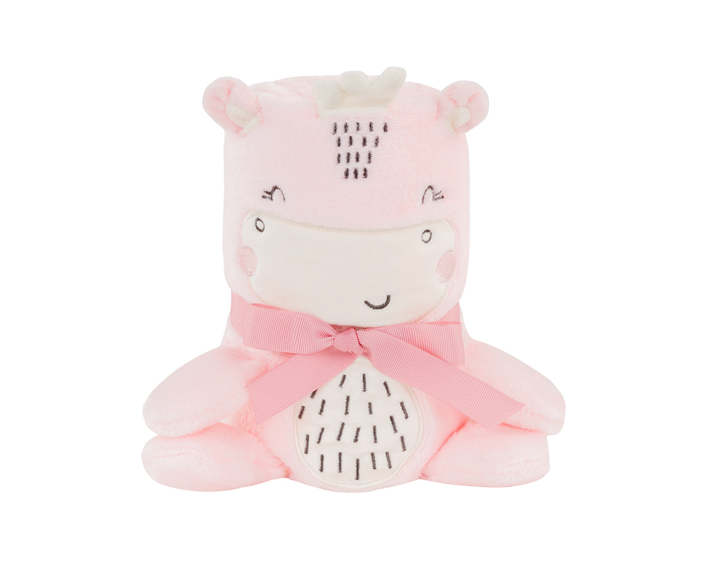 Cobertor de presente bordado 3D Hippo Dreams