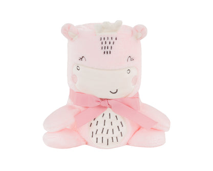 Cobertor de presente bordado 3D Hippo Dreams