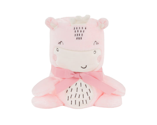 Cobertor de presente bordado 3D Hippo Dreams