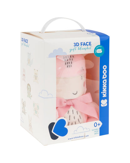 Cobertor de presente bordado 3D Hippo Dreams