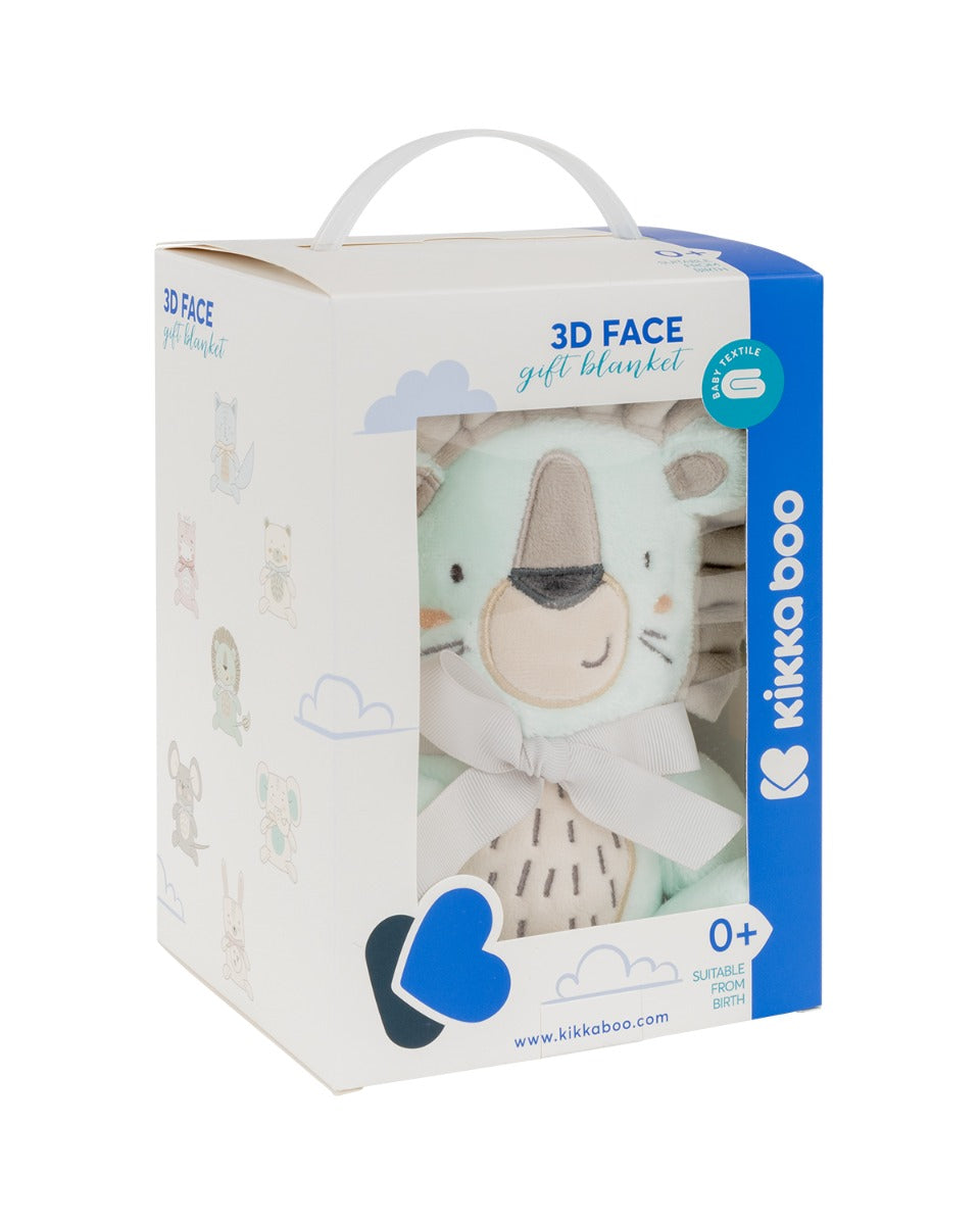 Cobertor de presente bordado 3D Jungle King