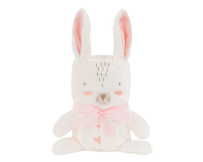 Manta de oferta com bordado 3D Coelhos Apaixonados