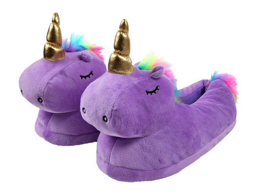 Pantufas unicórnio roxo tamanho 36 a 41