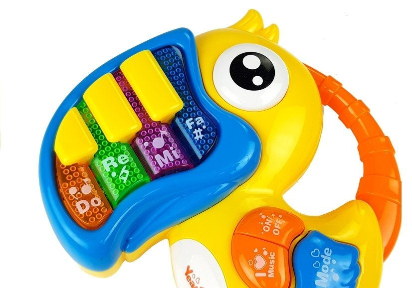 Piano papagaio educativo amarelo