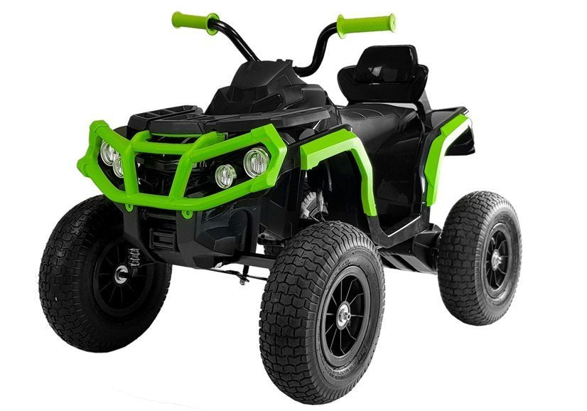 Quadriciclo elétrico infantil BDM0906 preto com rodas insufláveis