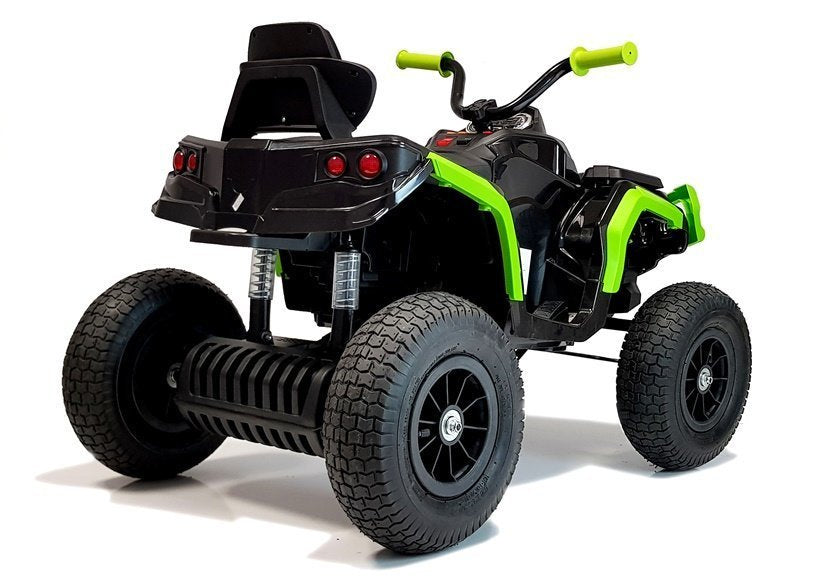Quadriciclo elétrico infantil BDM0906 preto com rodas insufláveis