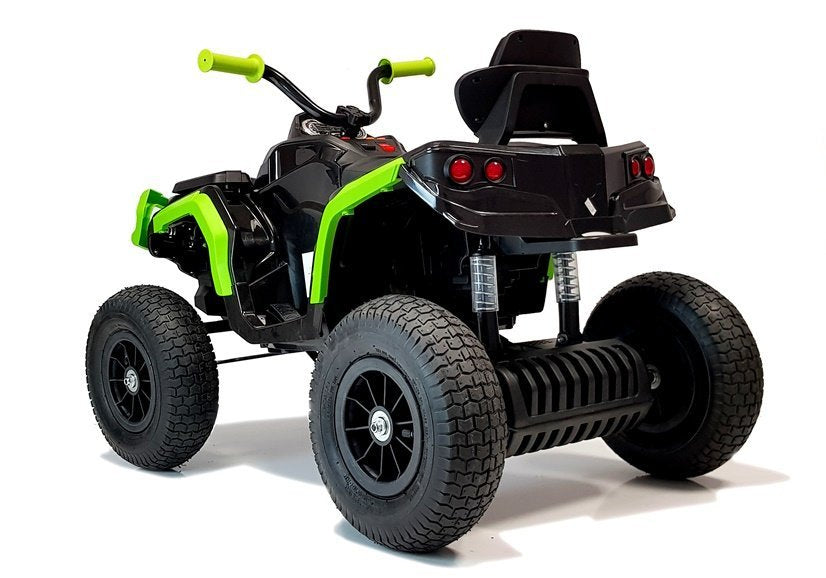 Quadriciclo elétrico infantil BDM0906 preto com rodas insufláveis