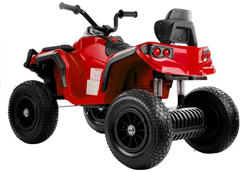 Quadriciclo elétrico infantil BDM0906 vermelho com rodas insufláveis