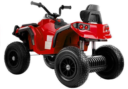 Quadriciclo elétrico infantil BDM0906 vermelho com rodas insufláveis