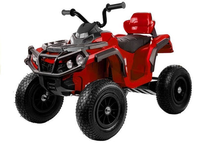 Quadriciclo elétrico infantil BDM0906 vermelho com rodas insufláveis