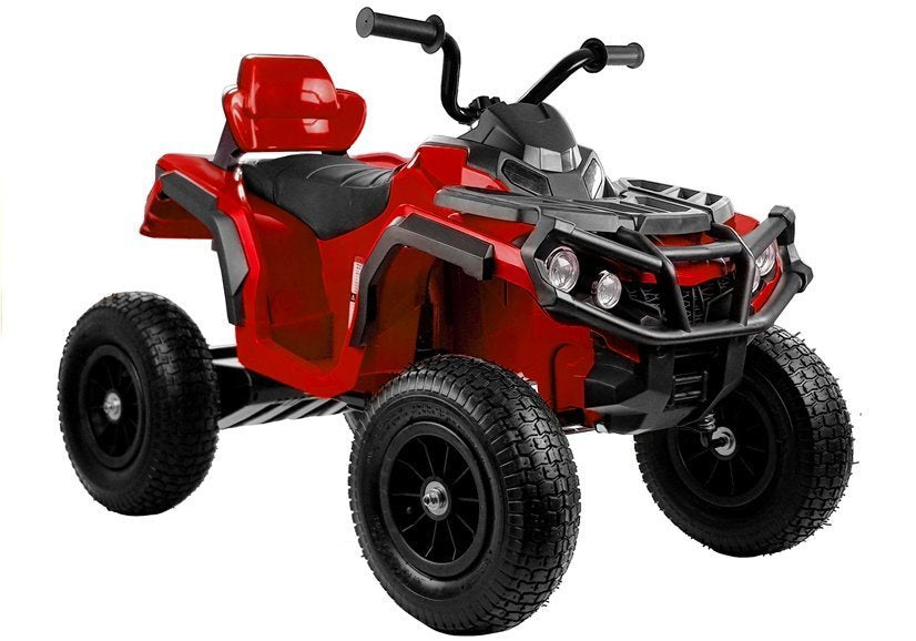 Quadriciclo elétrico infantil BDM0906 vermelho com rodas insufláveis