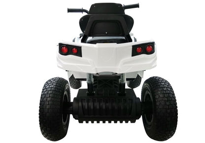 Quadriciclo elétrico infantil BDM0906 branco com rodas insufláveis