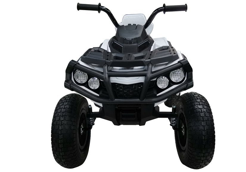 Quadriciclo elétrico infantil BDM0906 branco com rodas insufláveis