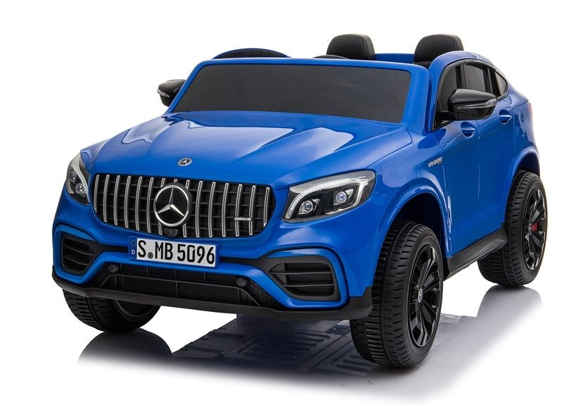 Carro elétrico infantil Mercedes GLC 63S azul pintado