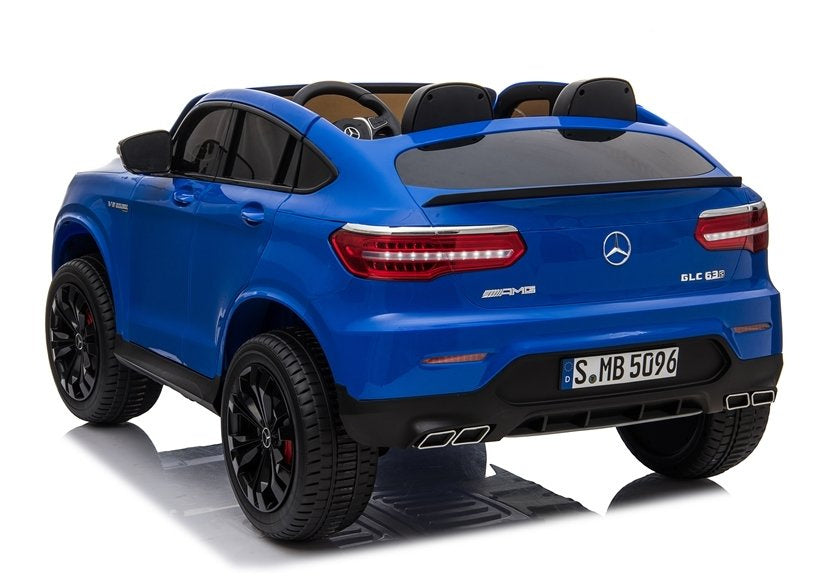 Carro elétrico infantil Mercedes GLC 63S azul pintado