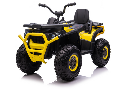 Quadriciclo elétrico infantil XMX607 amarelo