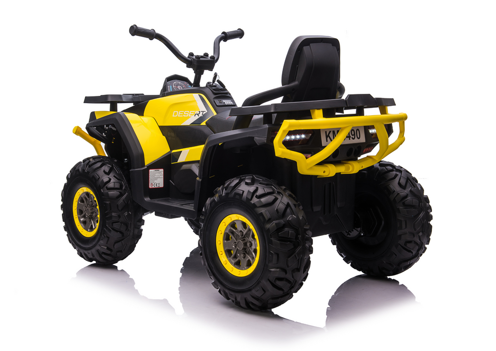 Quadriciclo elétrico infantil XMX607 amarelo