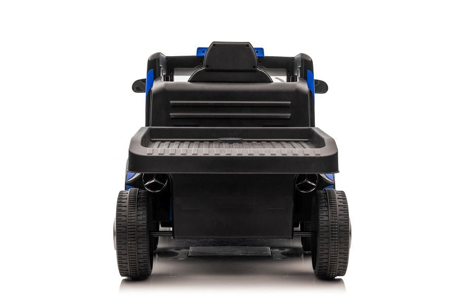 Camião elétrico infantil Mercedes XMX622B reboque azul-marinho LCD