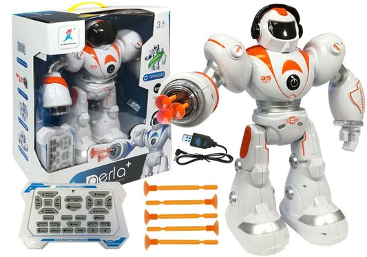 Robot telecomandado R/C que dispara projéteis