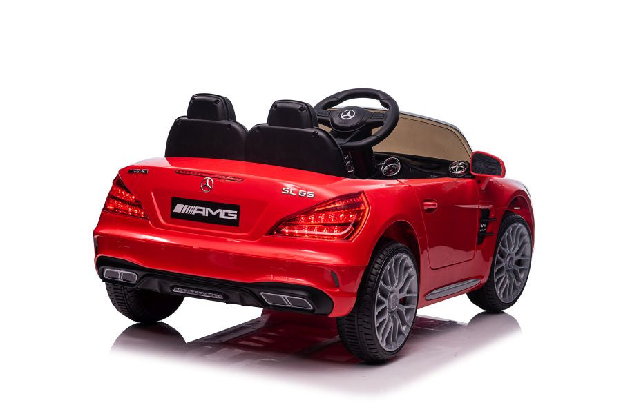 Carro elétrico infantil Mercedes SL65 S vermelho lacado LCD