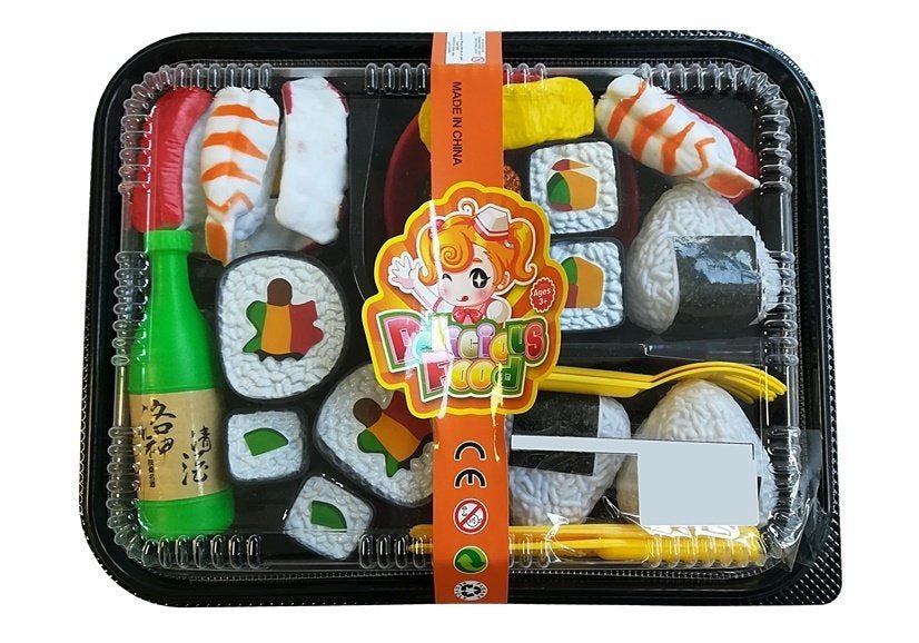 Conjunto de sushi infantil com talheres