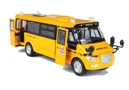Autocarro escolar metálico com fricção die-cast