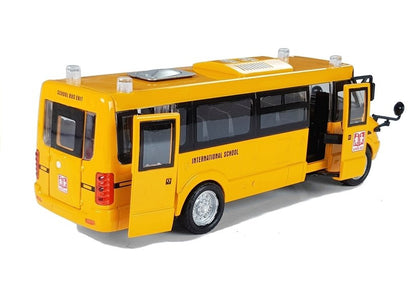 Autocarro escolar metálico com fricção die-cast