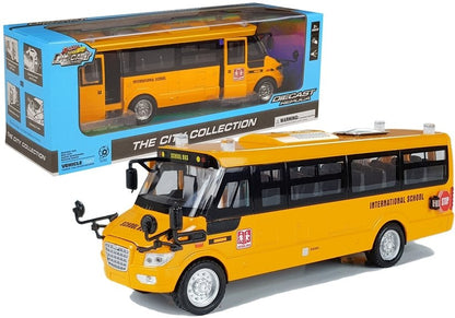 Autocarro escolar metálico com fricção die-cast