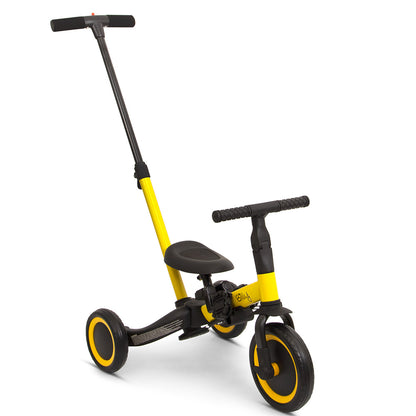 Bicicleta 4 em 1 com Pushbar Gio Yellow Billy