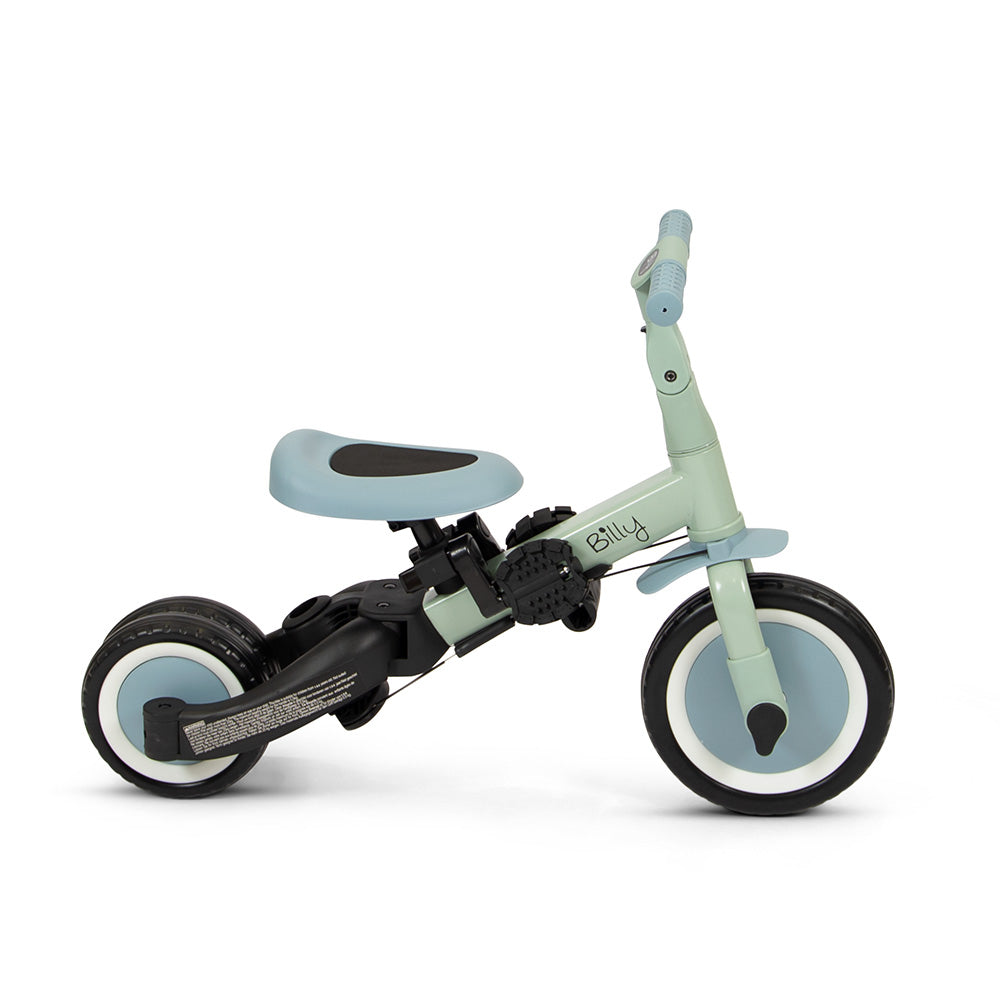Bicicleta 4 em 1 com Pushbar Gio Blue Green Billy